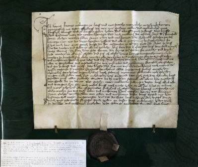 Große Abbildung Nr.1: 141-135 Kaufbrief: (Handschriften, Lauf an der Pegnitz)