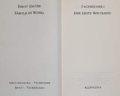 Große Abbildung Nr.1: 141-1374 Jünger,E.: (Literatur und illustrierte Bücher 20.Jahrhundert - Alte Literatur in modernen Ausgaben)