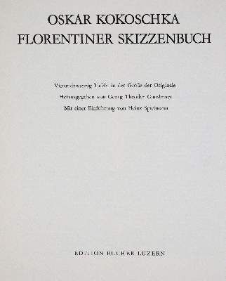 Große Abbildung Nr.1: 141-1385 Kokoschka,O.: (Literatur und illustrierte Bücher 20.Jahrhundert - Alte Literatur in modernen Ausgaben)