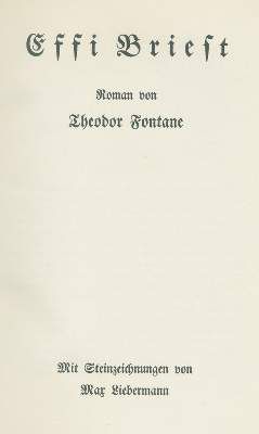 Große Abbildung Nr.1: 141-1403 Fontane,T.: (Liebermann)