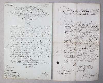 Große Abbildung Nr.13: 141-142 Urkunden.: (Handschriften)