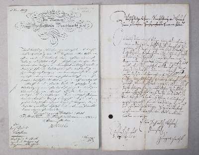 Große Abbildung Nr.14: 141-142 Urkunden.: (Handschriften)