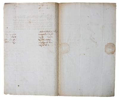 Große Abbildung Nr.5: 141-142 Urkunden.: (Handschriften)