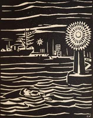 Große Abbildung Nr.1: 141-1428 Masereel.: (Literatur und illustrierte Bücher 20.Jahrhundert - Alte Literatur in modernen Ausgaben)
