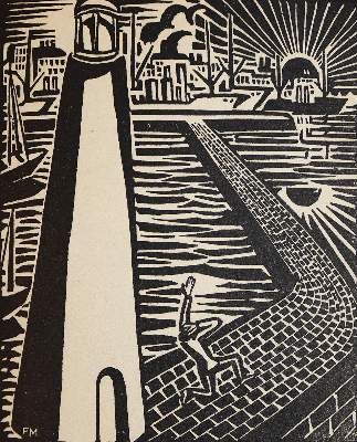 Große Abbildung Nr.2: 141-1428 Masereel.: (Literatur und illustrierte Bücher 20.Jahrhundert - Alte Literatur in modernen Ausgaben)