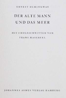 Große Abbildung Nr.1: 141-1429 Hemingway,E.: (Masereel)