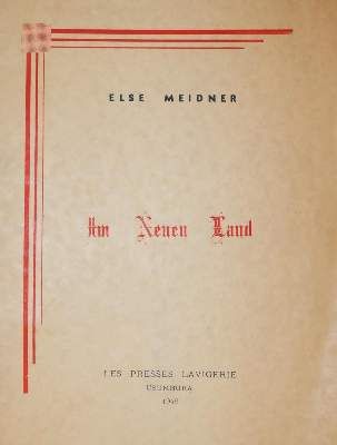 Große Abbildung Nr.1: 141-1435 Meidner,E.: (Literatur und illustrierte Bücher 20.Jahrhundert - Alte Literatur in modernen Ausgaben)