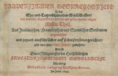Große Abbildung Nr.2: 141-144 (Harsdörffer,G.P.).: (Alte Drucke, Handschriften und Theologie)