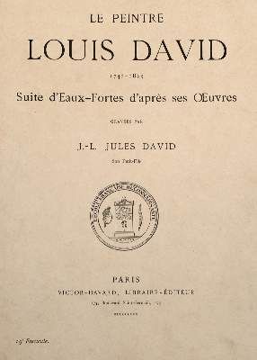 Große Abbildung Nr.1: 141-1466 Peintre Louis David, Le.: (Literatur und illustrierte Bücher 20.Jahrhundert - Alte Literatur in modernen Ausgaben)