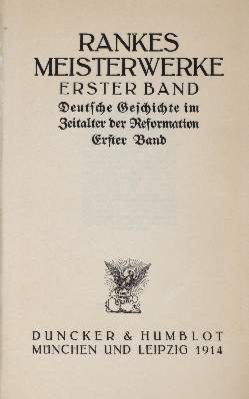 Große Abbildung Nr.2: 141-1496 Ranke,L.v.: (Literatur und illustrierte Bücher 20.Jahrhundert - Alte Literatur in modernen Ausgaben)