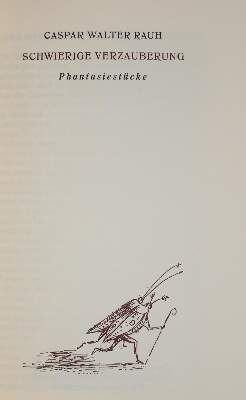 Große Abbildung Nr.1: 141-1499 Rauh,C.W.: (Literatur und illustrierte Bücher 20.Jahrhundert - Alte Literatur in modernen Ausgaben)