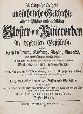 Große Abbildung Nr.1: 141-150 Helyot,H.: (Alte Drucke, Handschriften und Theologie)