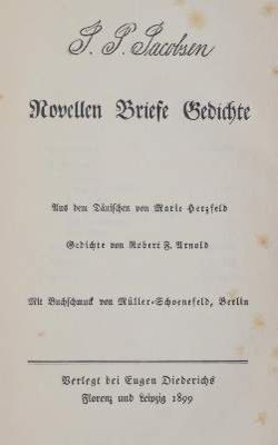 Große Abbildung Nr.1: 141-1527 Sammlung: (Literatur und illustrierte Bücher 20.Jahrhundert - Alte Literatur in modernen Ausgaben)