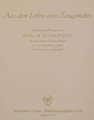 Große Abbildung Nr.1: 141-1535 Schultheiss, Karl M.: (Literatur und illustrierte Bücher 20.Jahrhundert - Alte Literatur in modernen Ausgaben)