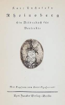 Große Abbildung Nr.2: 141-1576 Tucholsky,K.: (Literatur und illustrierte Bücher 20.Jahrhundert - Alte Literatur in modernen Ausgaben)
