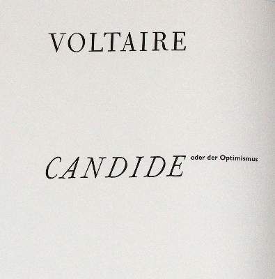 Große Abbildung Nr.1: 141-1586 Voltaire (d.i. F.M.Arouet).: (Literatur und illustrierte Bücher 20.Jahrhundert - Alte Literatur in modernen Ausgaben)