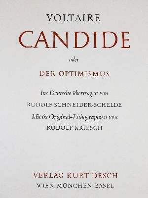Große Abbildung Nr.1: 141-1587 Voltaire,F.M.A.de.: (Literatur und illustrierte Bücher 20.Jahrhundert - Alte Literatur in modernen Ausgaben)