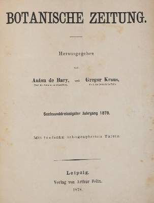 Große Abbildung Nr.1: 141-1611 Botanische Zeitung.: (Botanik)