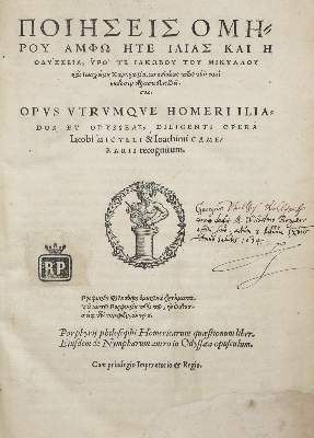 Große Abbildung Nr.1: 141-162 Homer.: (Alte Drucke, Handschriften und Theologie)