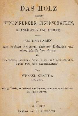 Große Abbildung Nr.1: 141-1620 Sykyta,W.: (Botanik, Holz)