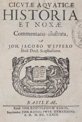 Große Abbildung Nr.1: 141-1631 Wepfer,J.J.: (Botanik, Pilze, Schierling)