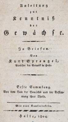 Große Abbildung Nr.1: 141-1639 Sprengel,K.: (Botanik)