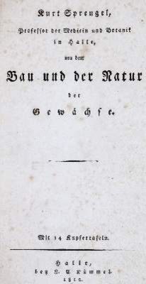 Große Abbildung Nr.1: 141-1640 Sprengel,K.: (Botanik)