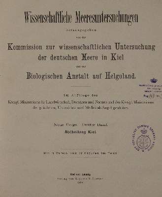 Große Abbildung Nr.1: 141-1649 Wissenschaftliche Meeresuntersuchungen.: (Botanik)