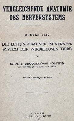 Große Abbildung Nr.1: 141-1666 Droogleever Fortuyn,A.B. u. C.U.Ariens Kappers.: (Medizin)