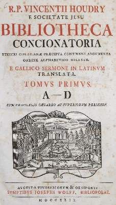 Große Abbildung Nr.1: 141-167 Houdry,V.: (Alte Drucke, Handschriften und Theologie)