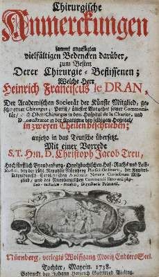 Große Abbildung Nr.2: 141-1685 Le Dran,H.F.: (Medizin)