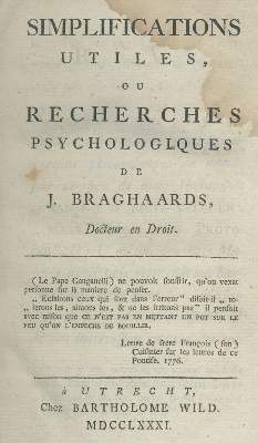Große Abbildung Nr.1: 141-1701 Braghaards,J.: (Medizin, Psychologie)