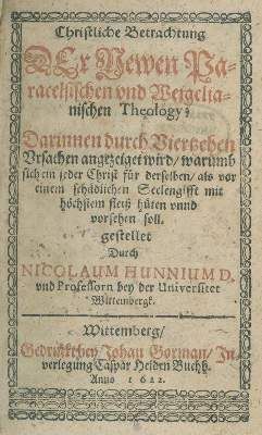 Große Abbildung Nr.1: 141-171 Hunnius,N.: (Alte Drucke, Handschriften und Theologie)