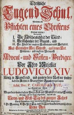 Große Abbildung Nr.21: 141-172 Hunolt,F.: (Alte Drucke, Handschriften und Theologie)