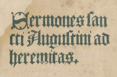 Große Abbildung Nr.1: 141-175 Augustinus, (Pseudo-).: (Inkunabeln)