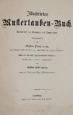 Große Abbildung Nr.2: 141-1760 Prütz,G. (Hrsg.),: (Zoologie, Vögel, Taubenzucht)