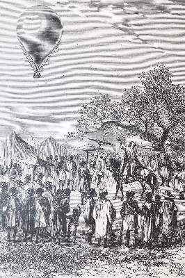 Große Abbildung Nr.4: 141-1764 Verne,J.: (Verschiedene Gebiete - Varia, Aeronautik, Ballonica)