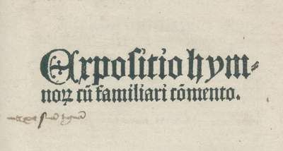 Große Abbildung Nr.1: 141-177 Hilarius,(A).: (Inkunabeln)