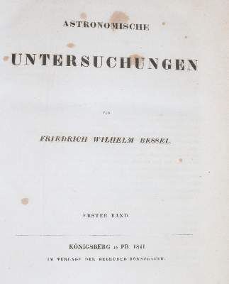 Große Abbildung Nr.2: 141-1772 Bessel,F.W.: (Verschiedene Gebiete - Varia, Astronomie)