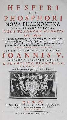 Große Abbildung Nr.1: 141-1773 Bianchini,F.: (Verschiedene Gebiete - Varia, Astronomie)