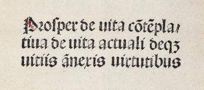 Große Abbildung Nr.1: 141-179 (Julianus Pomerius).: (Inkunabeln)