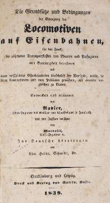 Große Abbildung Nr.1: 141-1816 Navier,(C.L.M.H.) u. J.Macneill.: (Verschiedene Gebiete - Varia, Eisenbahn)