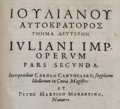 Große Abbildung Nr.3: 141-185 Julianus.: (Alte Drucke, Handschriften und Theologie)
