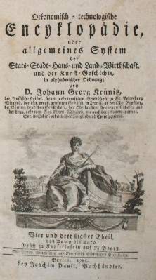 Große Abbildung Nr.1: 141-1855 Krünitz,J.G.: (Verschiedene Länder - Geschichte)