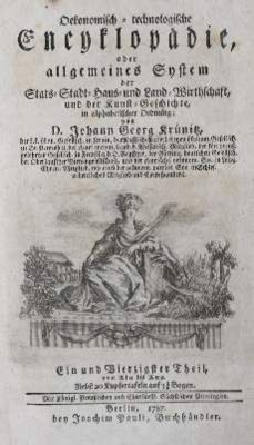 Große Abbildung Nr.1: 141-1858 Krünitz,J.G.: (Verschiedene Länder - Geschichte)