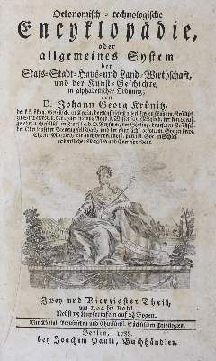 Große Abbildung Nr.1: 141-1859 Krünitz,J.G.: (Verschiedene Länder - Geschichte)