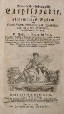 Große Abbildung Nr.1: 141-1863 Krünitz,J.G.: (Verschiedene Länder - Geschichte)