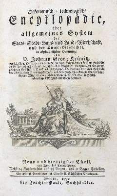 Große Abbildung Nr.1: 141-1865 Krünitz,J.G.: (Verschiedene Länder - Geschichte)