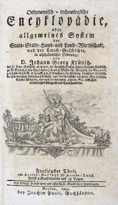 Große Abbildung Nr.1: 141-1866 Krünitz,J.G.: (Verschiedene Länder - Geschichte)