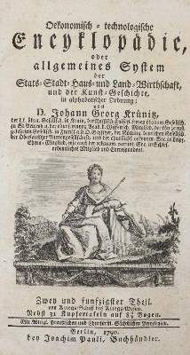 Große Abbildung Nr.1: 141-1868 Krünitz,J.G.: (Verschiedene Länder - Geschichte)